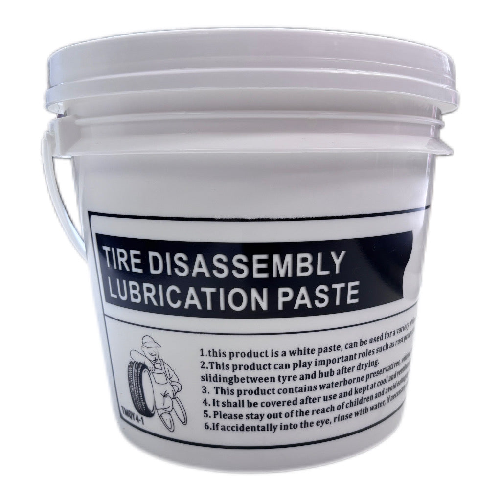 Premium Tire Mounting & Demounting Paste (8.8 lbs / 4kg Bucket) – Non-Toxic Lube Compound for Car, Truck, Motorcycle Tires & Custom Rims – Prevents Bead Slippage & Rim Corrosion