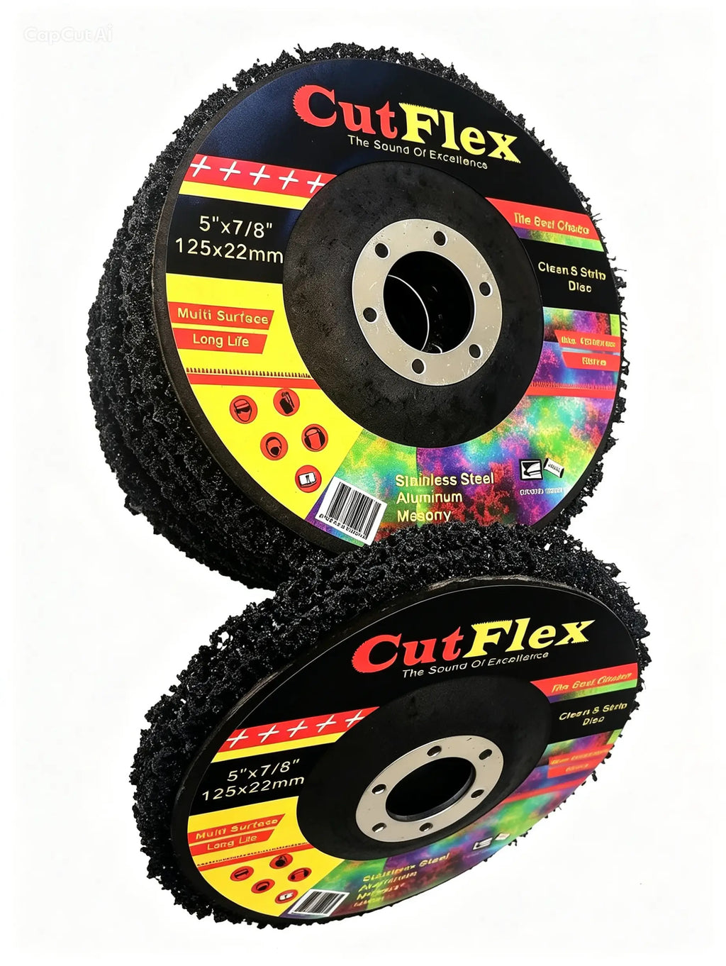 5" x 7/8" Clean & Strip Disc – Heavy Duty Paint & Rust Remover Wheel for Angle Grinder, Metal, Stainless Steel & Aluminum