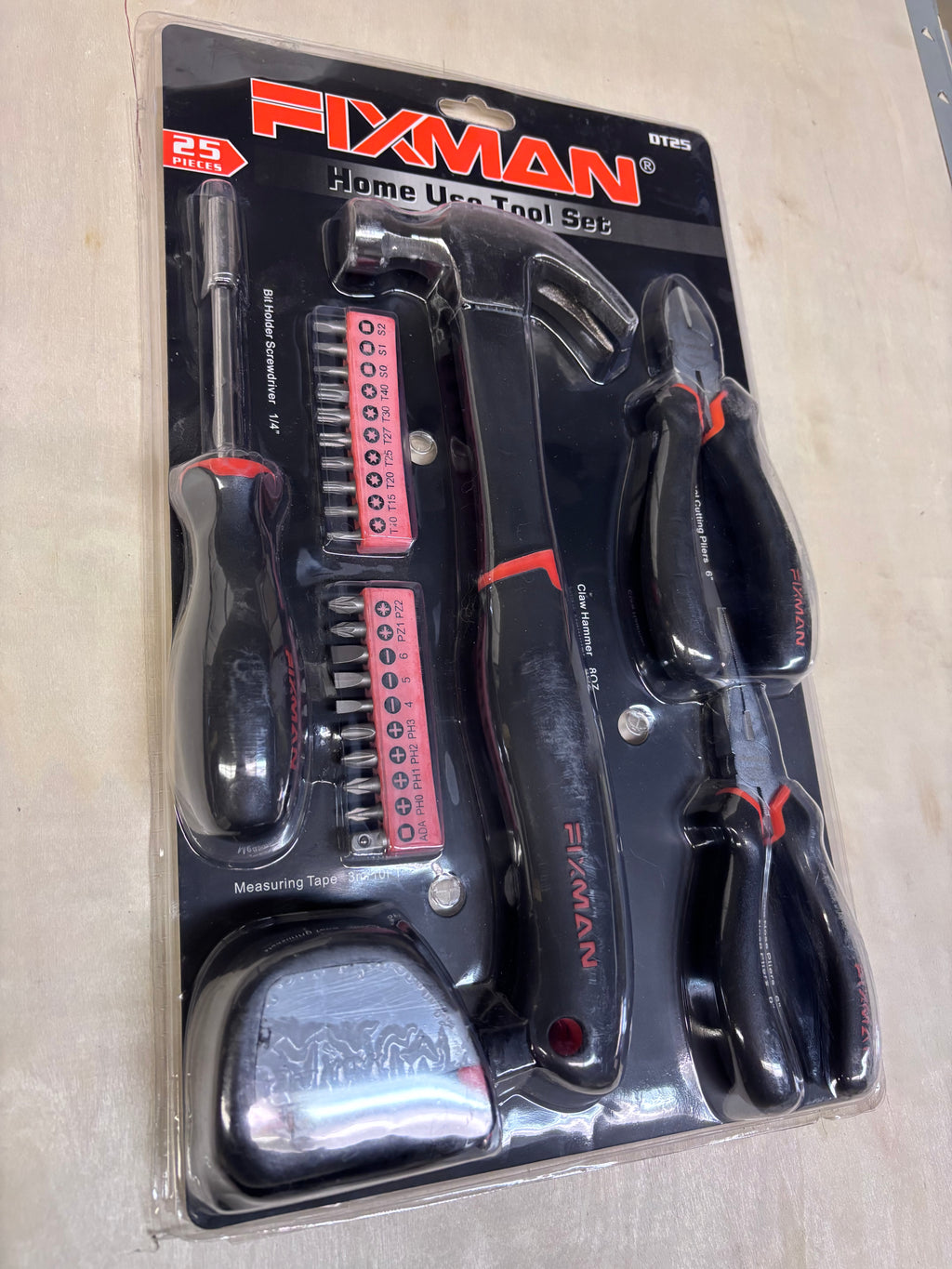 25-piece essential tool set, DIY home repair, multi-functional portable