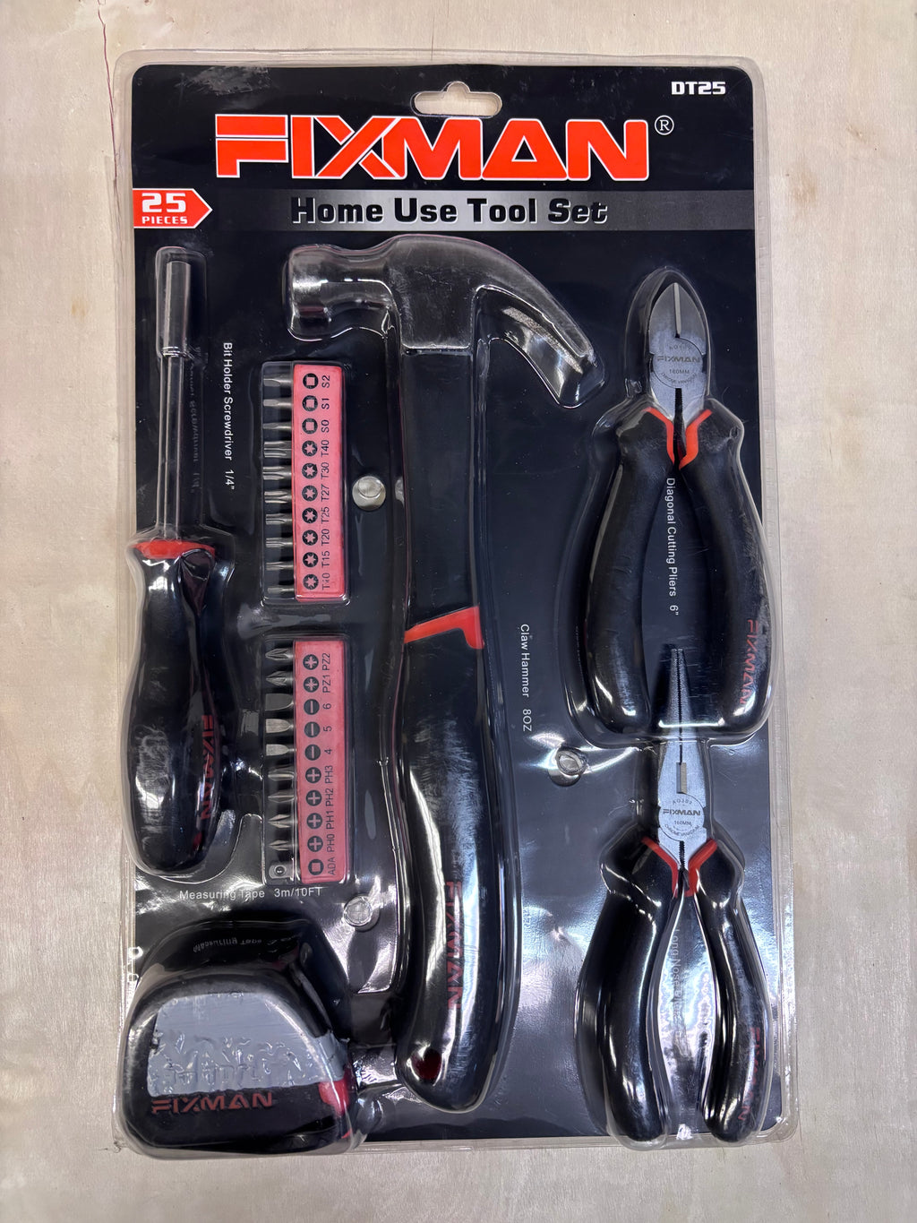 25-piece essential tool set, DIY home repair, multi-functional portable