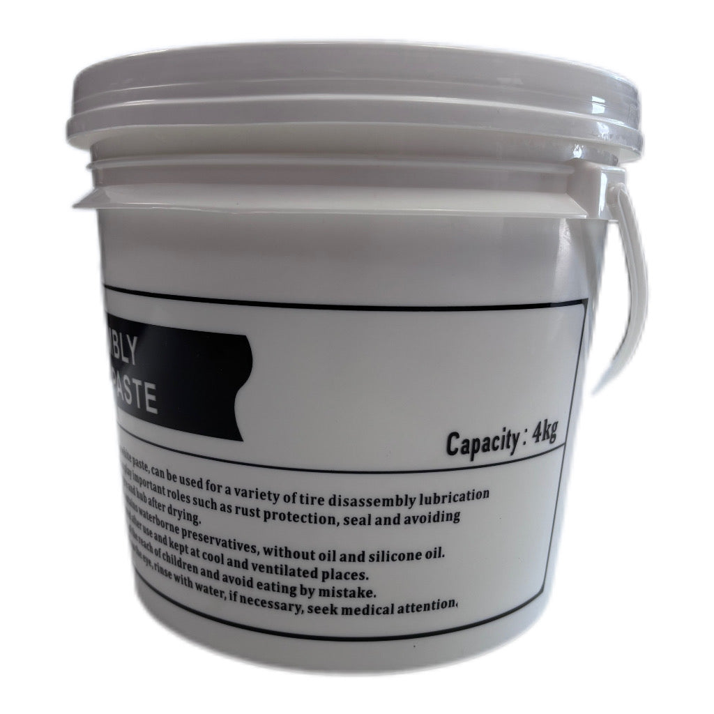 Premium Tire Mounting & Demounting Paste (8.8 lbs / 4kg Bucket) – Non-Toxic Lube Compound for Car, Truck, Motorcycle Tires & Custom Rims – Prevents Bead Slippage & Rim Corrosion