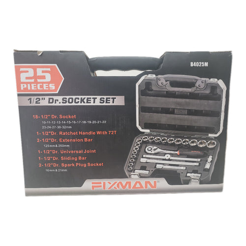1/2 inch drive socket set 25pcs