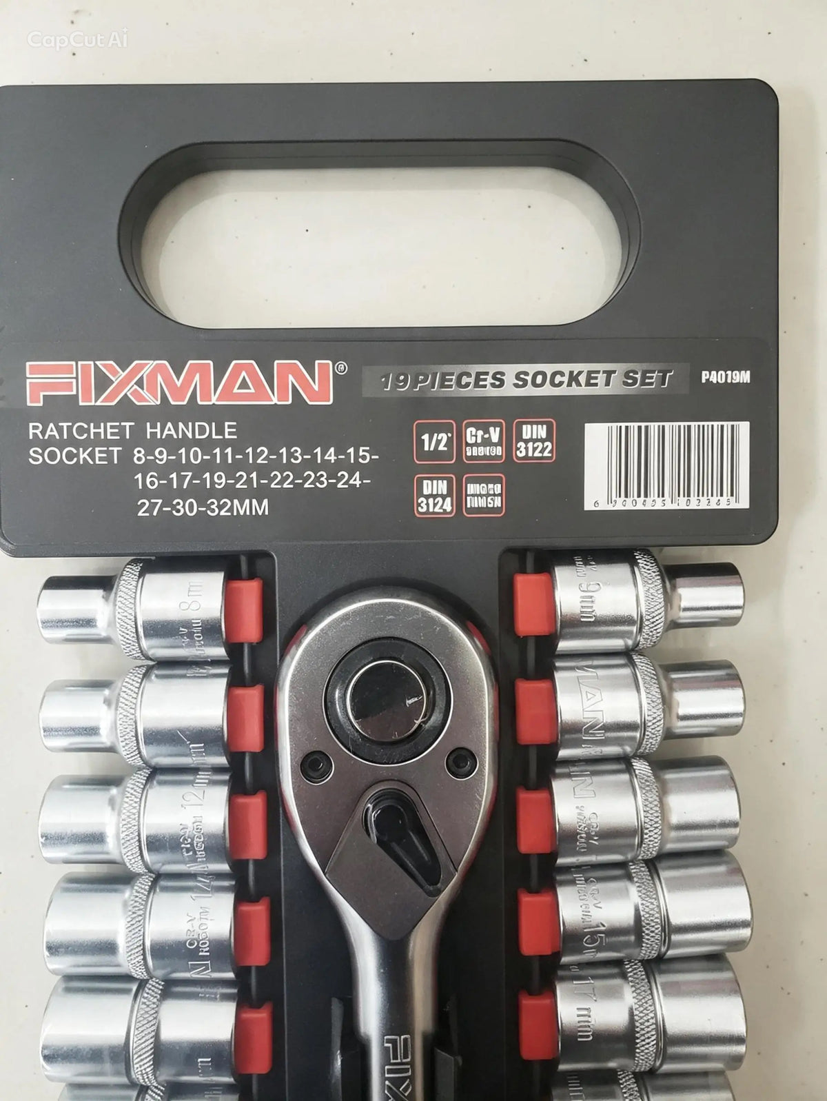 1/2 inch drive socket set 19pcs