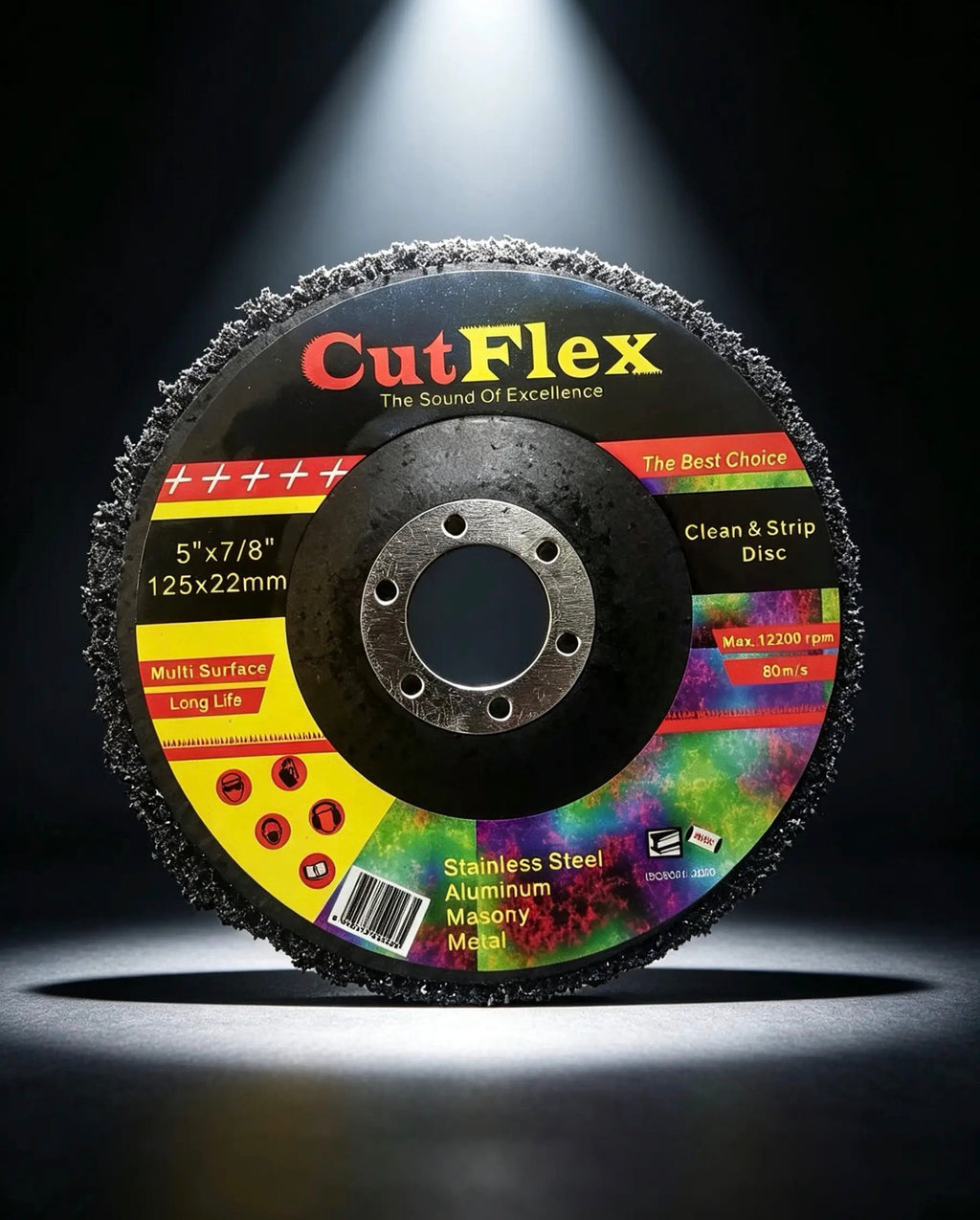 5" x 7/8" Clean & Strip Disc – Heavy Duty Paint & Rust Remover Wheel for Angle Grinder, Metal, Stainless Steel & Aluminum