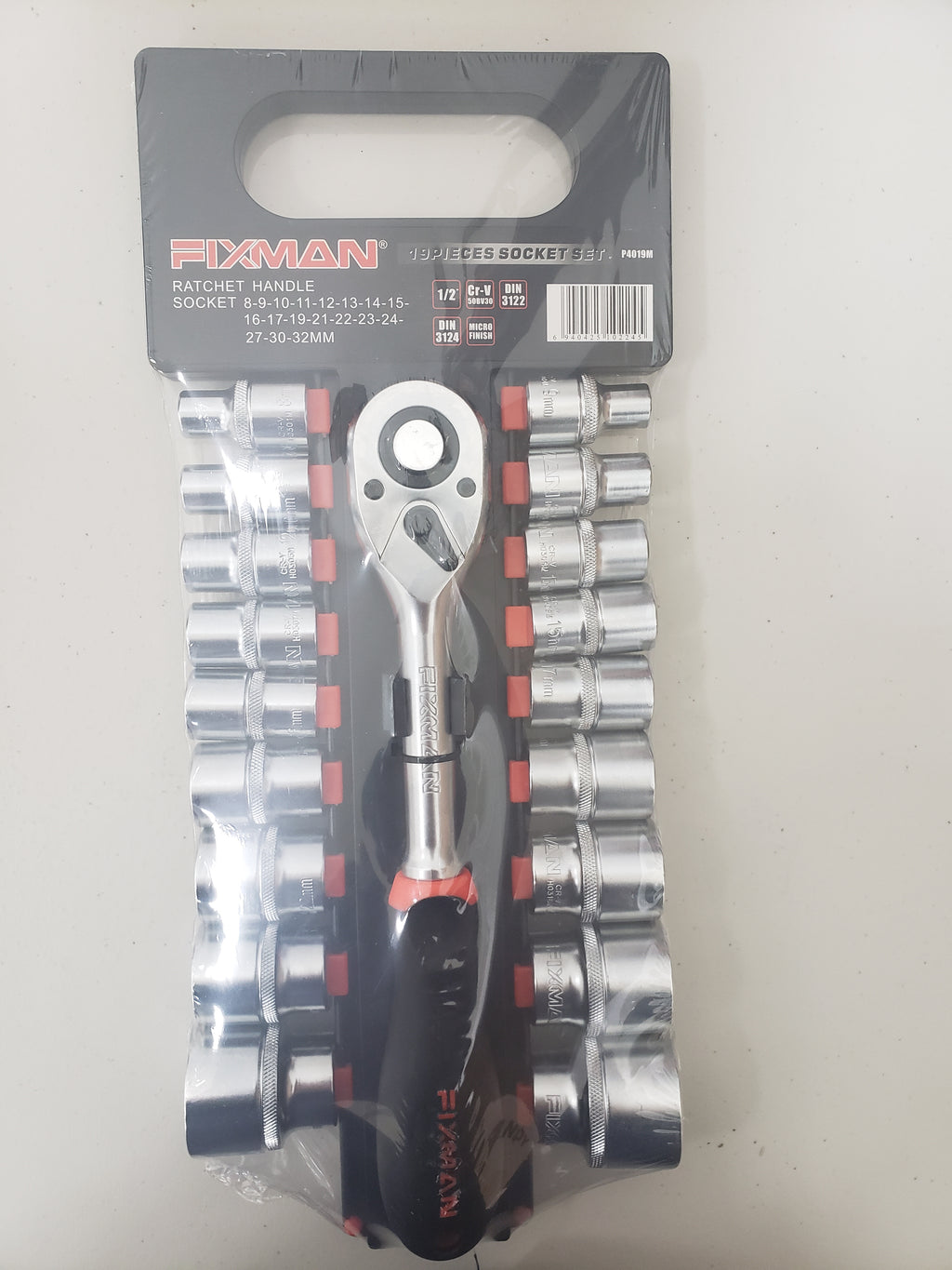 1/2 inch drive socket set 19pcs