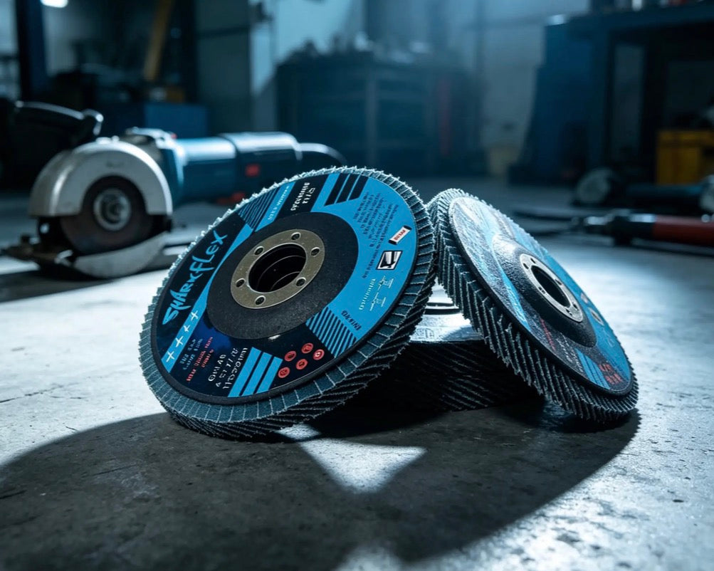 4.5" x 7/8" Flap Discs, 40 Grit Premium Zirconia Grinding Wheels for Angle Grinder, Heavy Duty Metal & Stainless Steel Grind, Weld Removal (5-Pack)