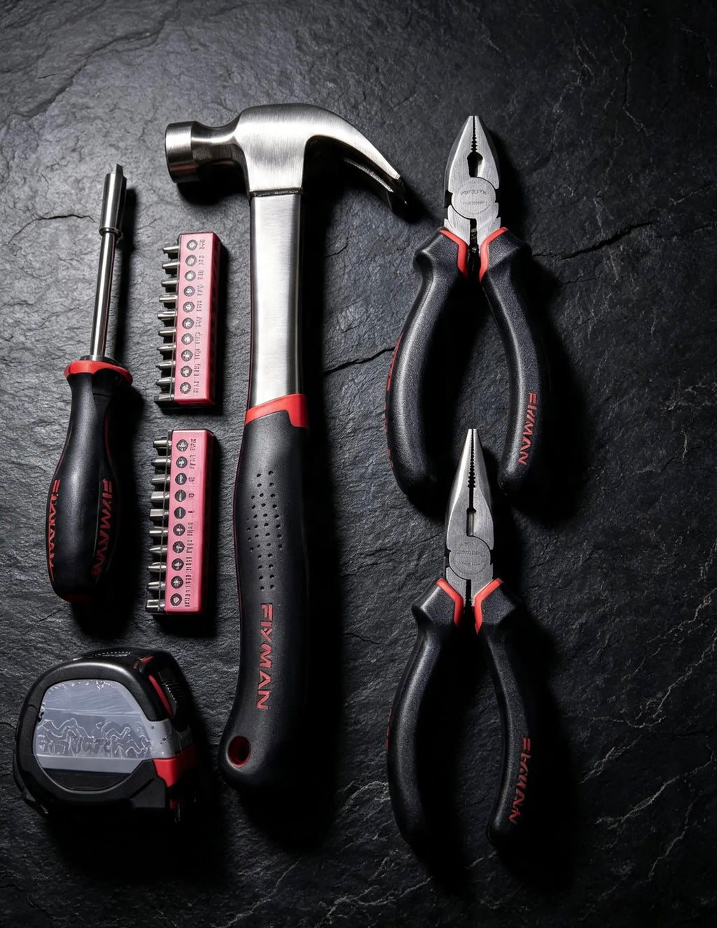 25-piece essential tool set, DIY home repair, multi-functional portable