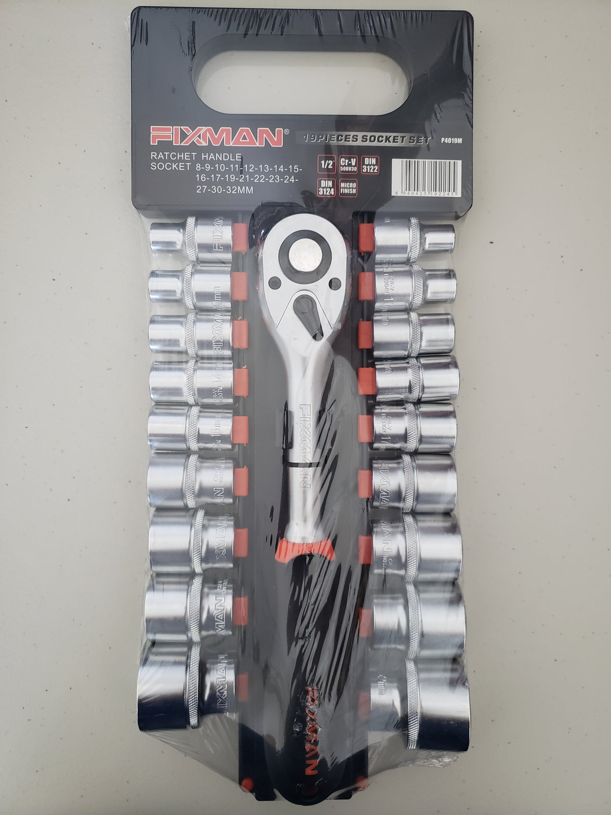 1/2 inch drive socket set 19pcs